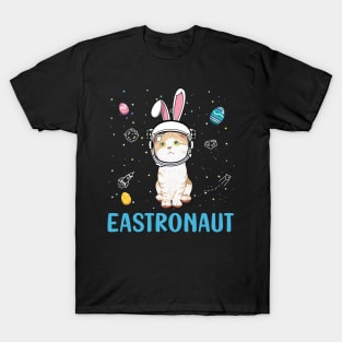 Eastronaut Cat Astronaut Easter Day T-Shirt